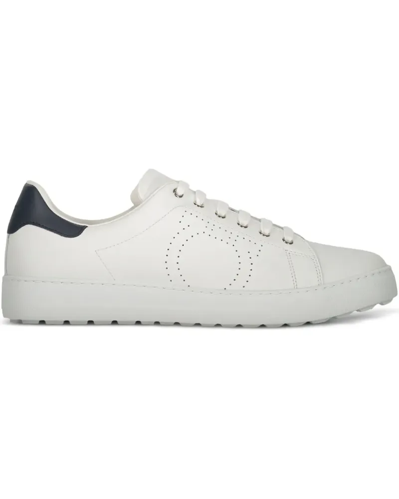 Ferragamo Sneakers mit perforiertem Detail - Weiß Weiß