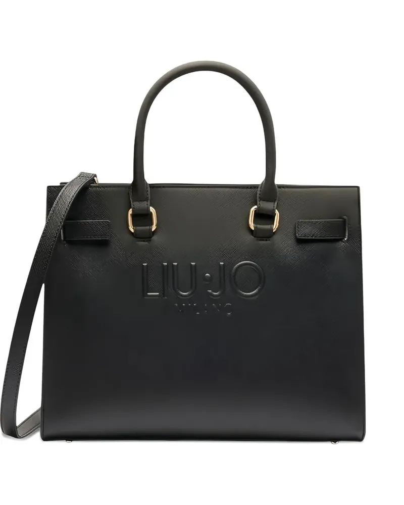 Liu Jo Satchel-Tasche mit Logo-Schild - Schwarz Schwarz