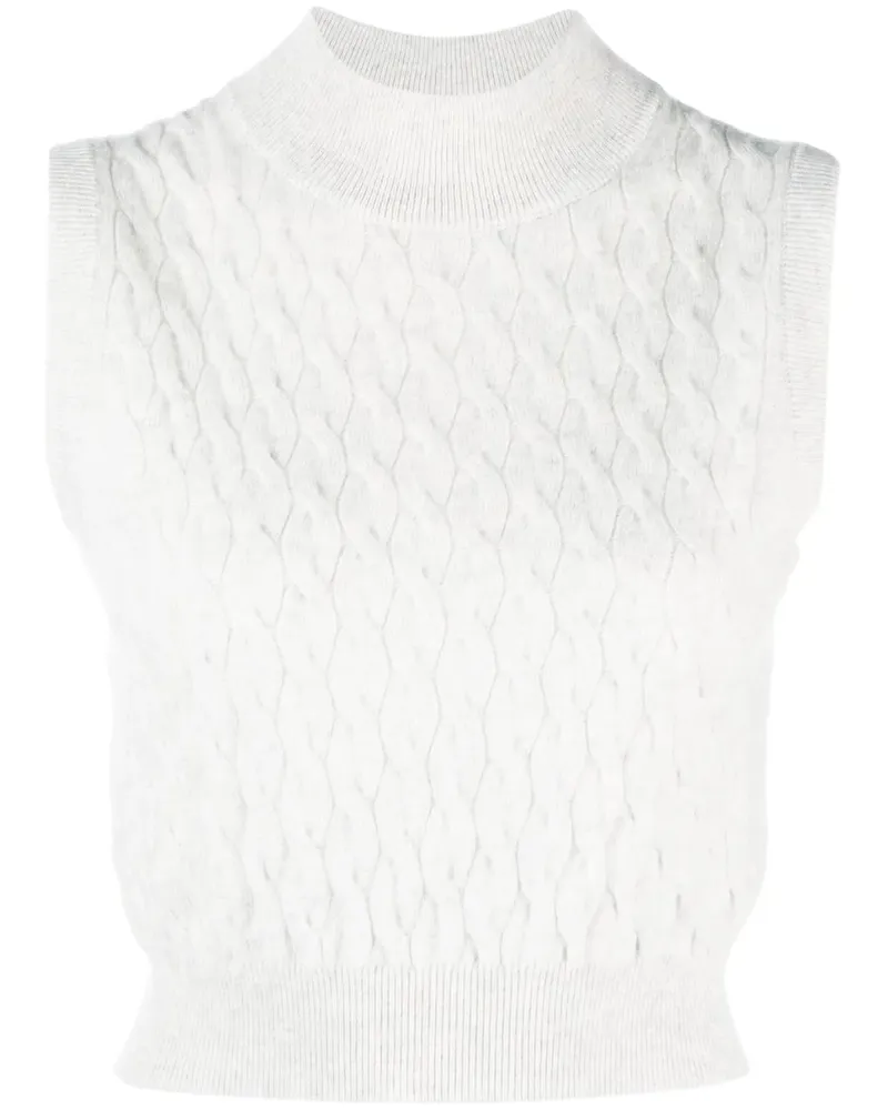 Brunello Cucinelli Top mit Muster - Grau Grau