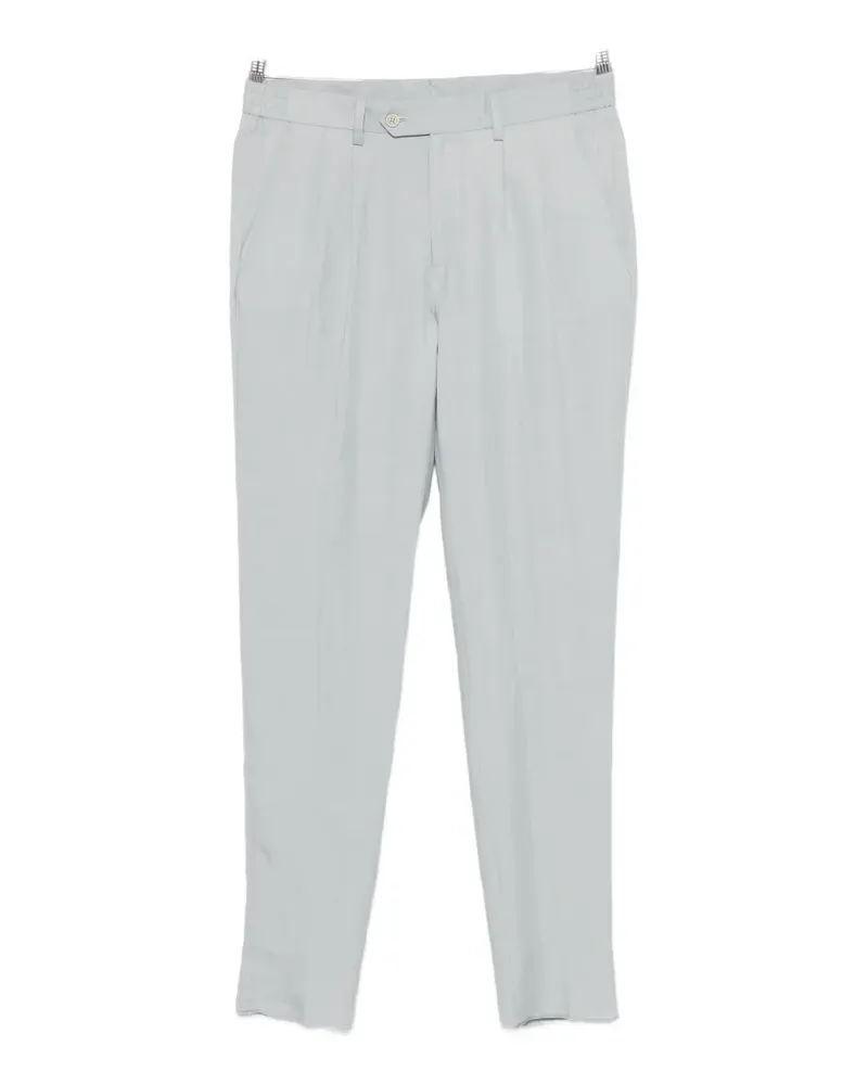 Eleventy pleated straight-leg trousers - Blau Blau