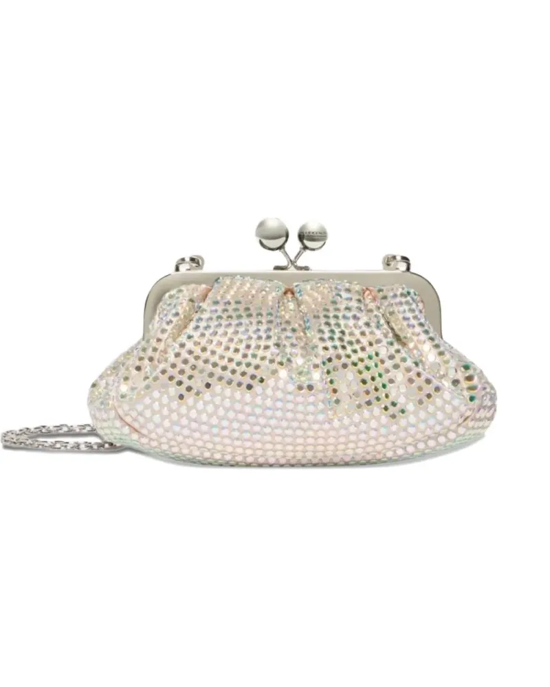 Max Mara embellished chain clutch bag - Rosa Rosa