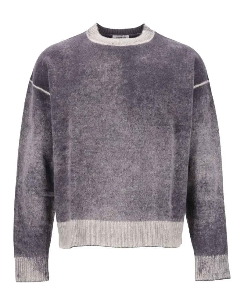 Amish faded-effect wool sweater - Violett Violett