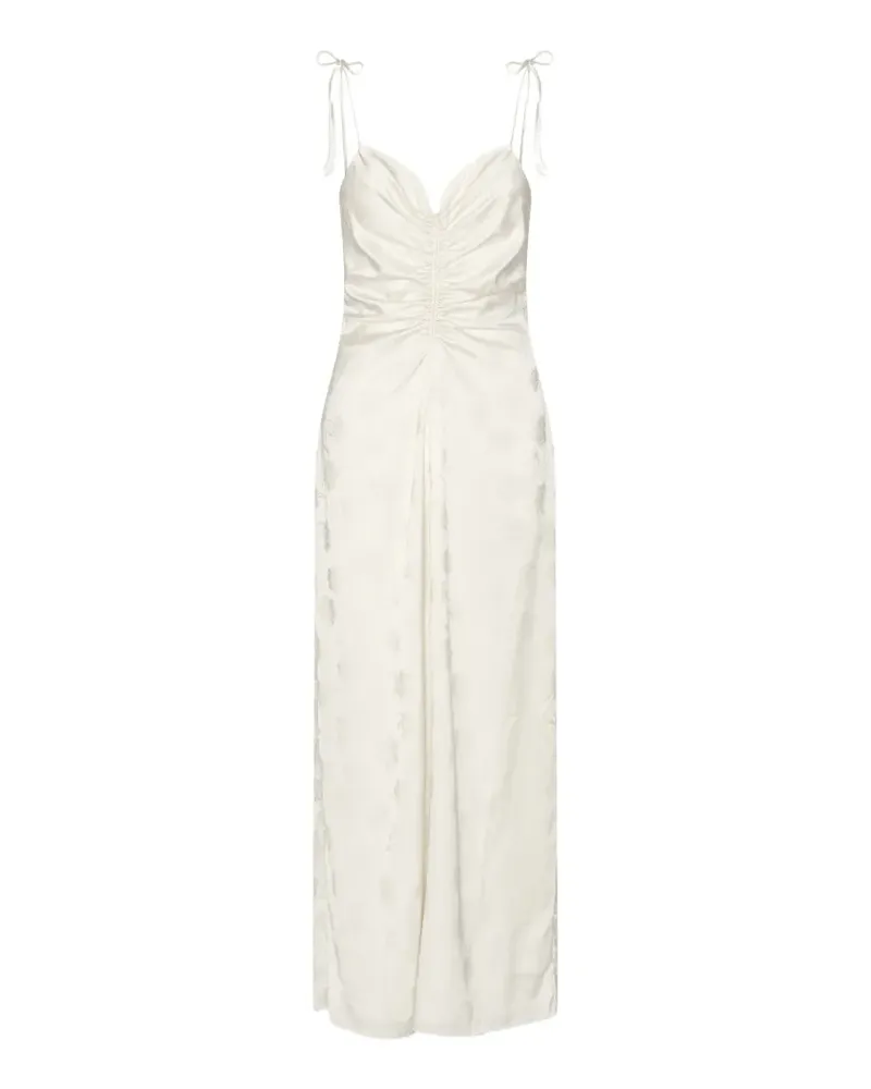 ROTATE Birger Christensen Drapiertes Camisole-Maxikleid - Nude Nude