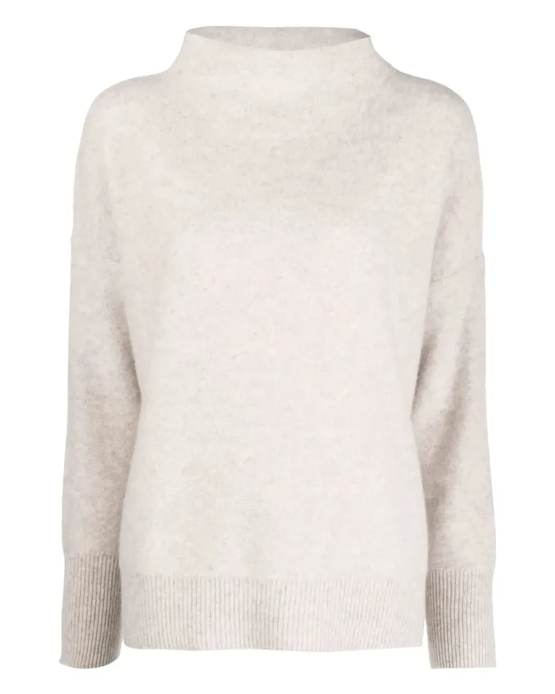 Vince Gerippter Pullover mit Stehkragen - Nude Nude