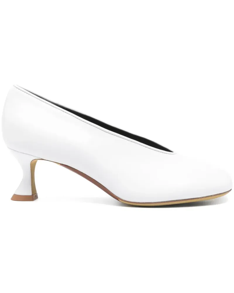 Moschino Duck Pumps 50mm - Weiß Weiß