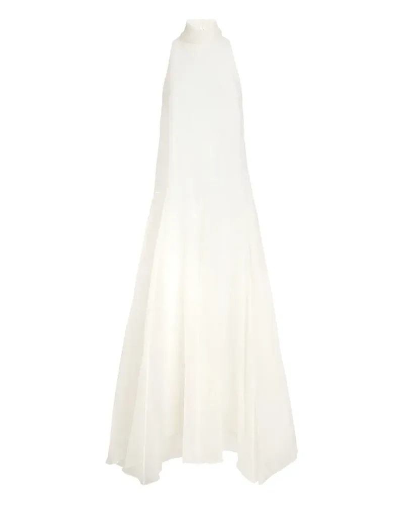 Brunello Cucinelli Maxikleid mit Rollkragen - Nude Nude