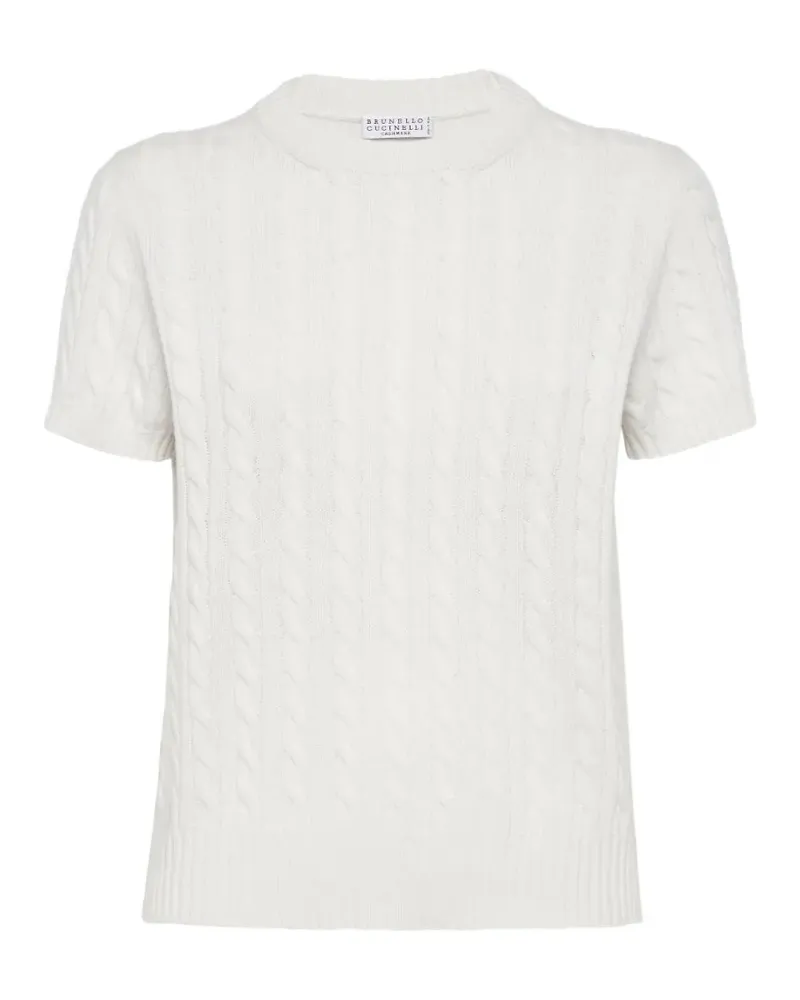 Brunello Cucinelli cable-knit sweater - Nude Nude