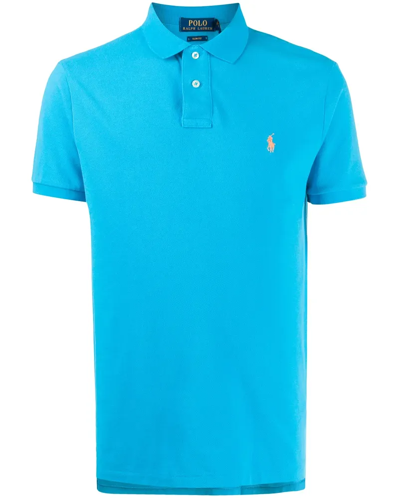 Ralph Lauren Poloshirt mit Logo-Stickerei - Blau Blau