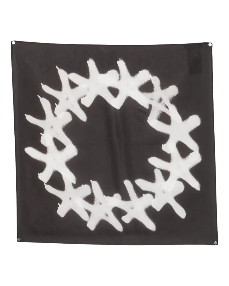 Études Studio Europa spray-effect scarf - Schwarz Schwarz
