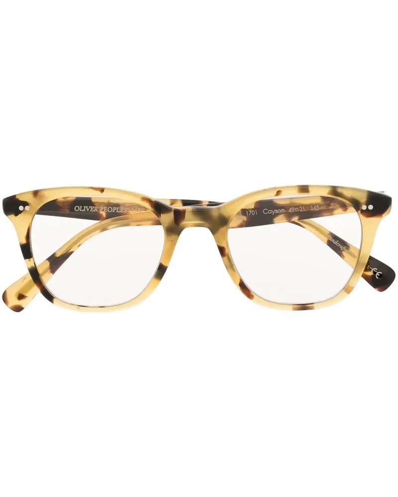 Oliver Peoples Eckige Cayson Brille - Braun Braun