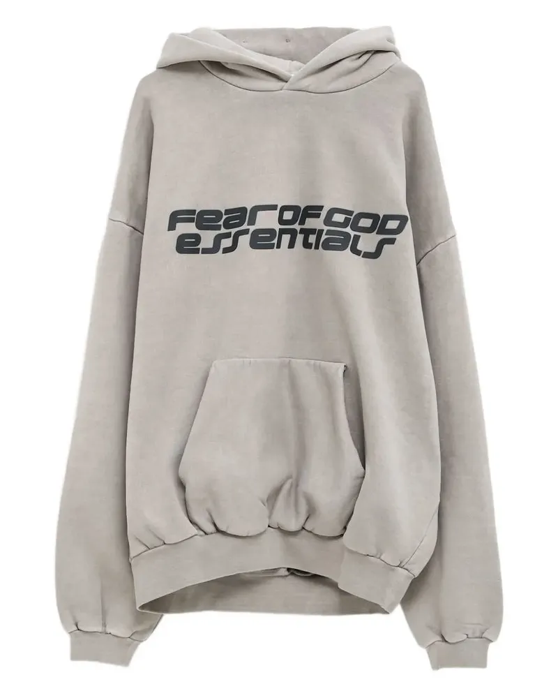 Fear of God 90s logo-print hoodie - Grau Grau
