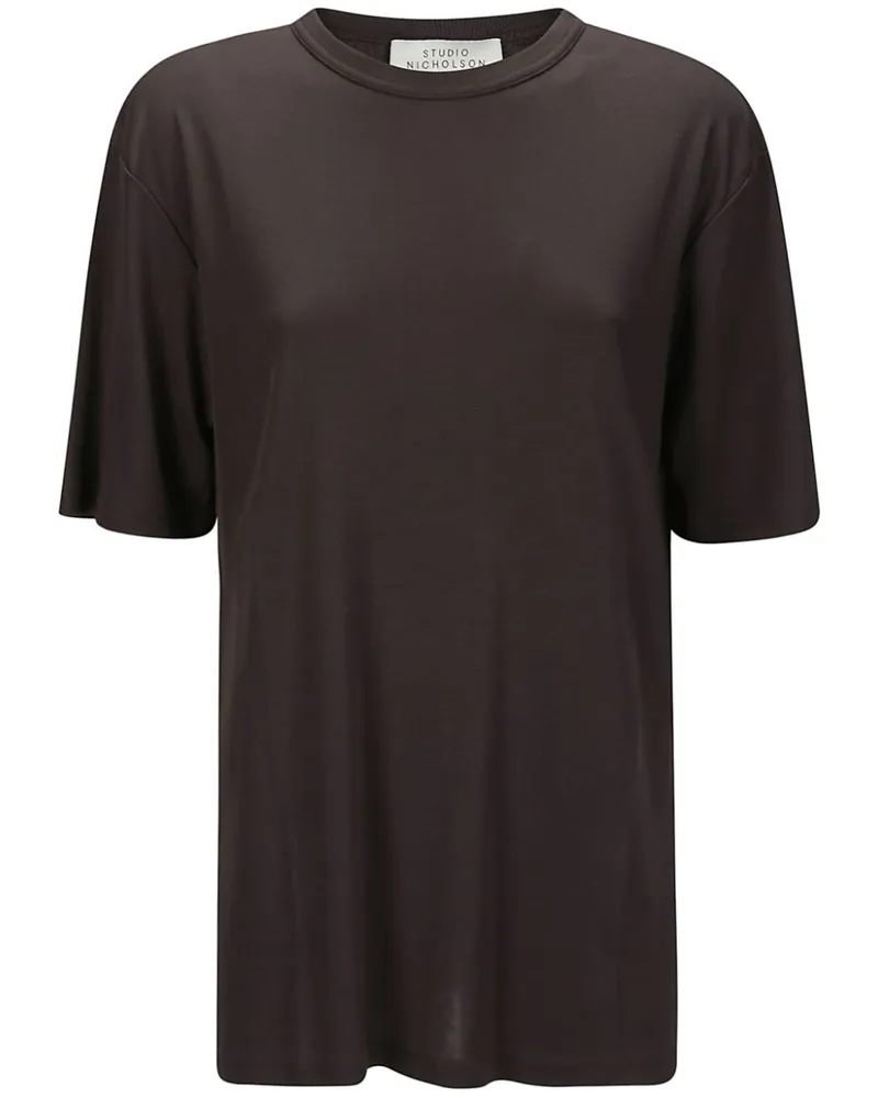 Studio Nicholson T-Shirt aus Jersey - Braun Braun