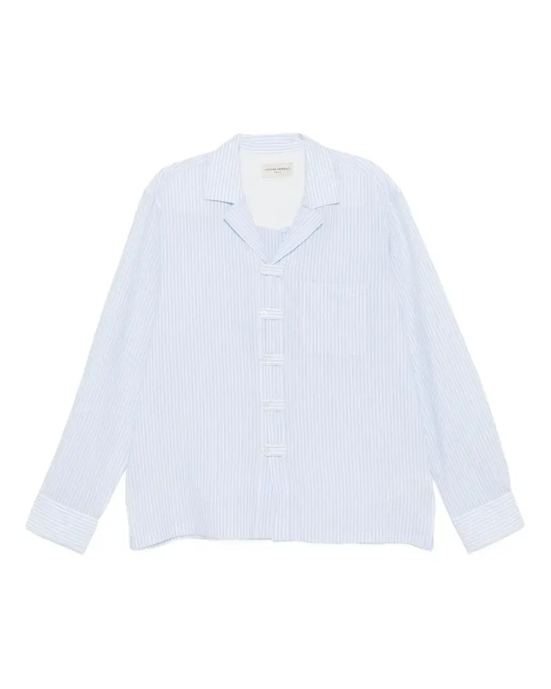 Officine Generale Lomy striped shirt - Blau Blau