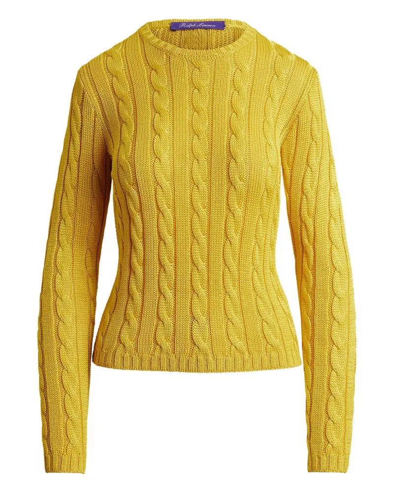 Ralph Lauren Pullover mit Zopfmuster - Gelb Gelb