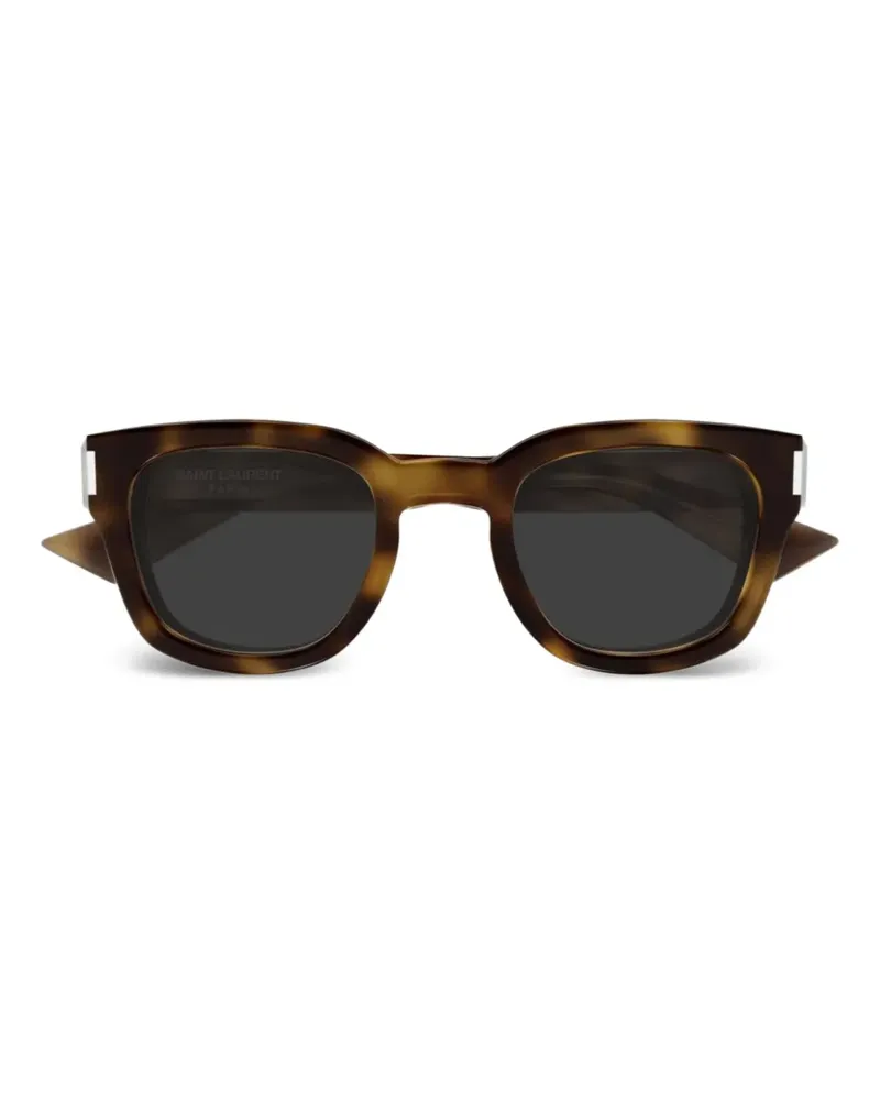 Saint Laurent Eckige Sonnenbrille - Braun Braun