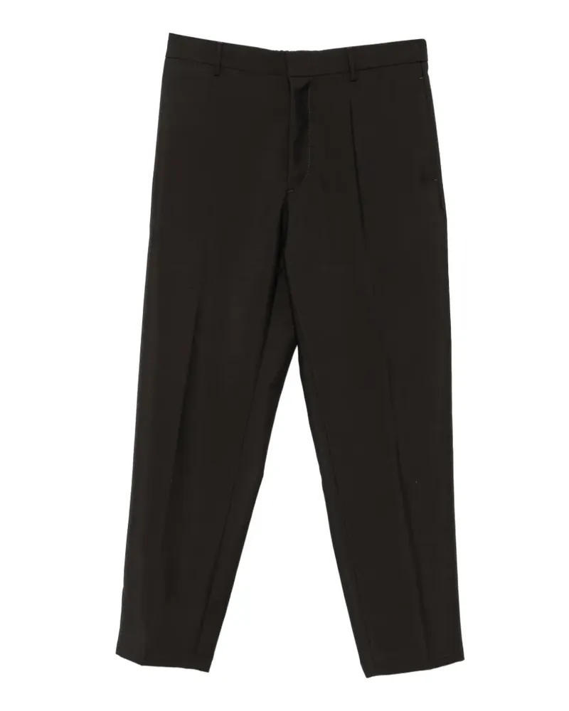 Jil Sander Klassische Hose mit Bügelfalten - Schwarz Schwarz