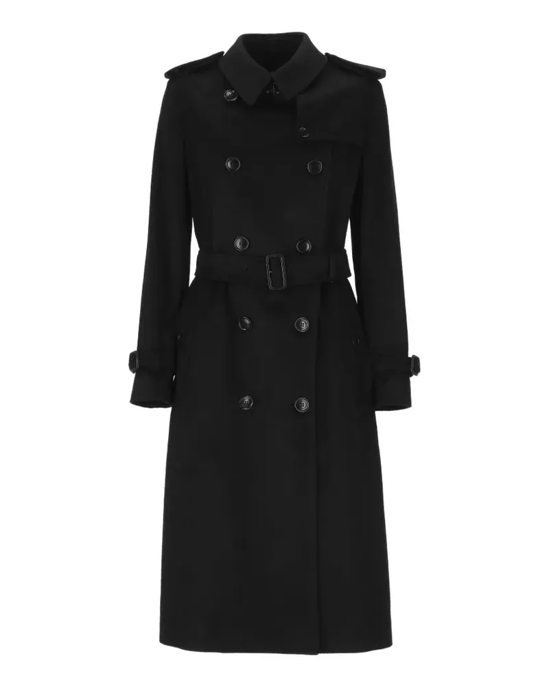 Burberry double-breasted cashmere coat - Schwarz Schwarz