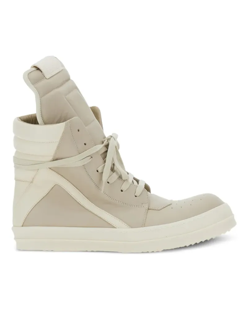 Rick Owens lace-up zip sneakers - Nude Nude
