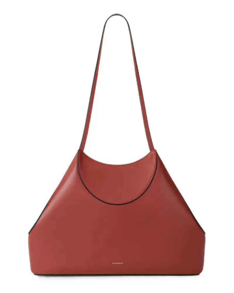 Givenchy Facet small trapezoid-shaped leather shoulder bag - Orange Orange