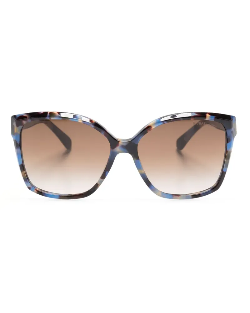 Michael Kors Sonnenbrille mit eckigem Gestell - Blau Blau