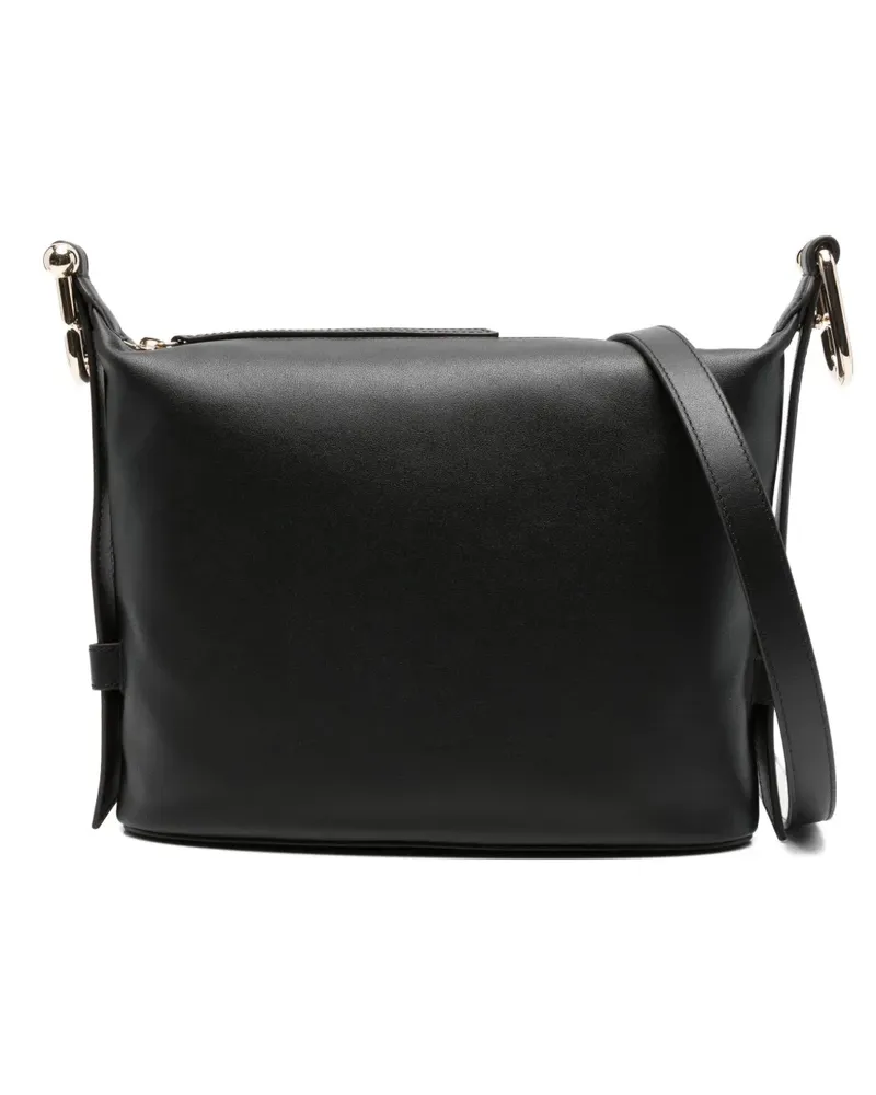 Furla Mittelgroße Tonie Schultertasche - Schwarz Schwarz