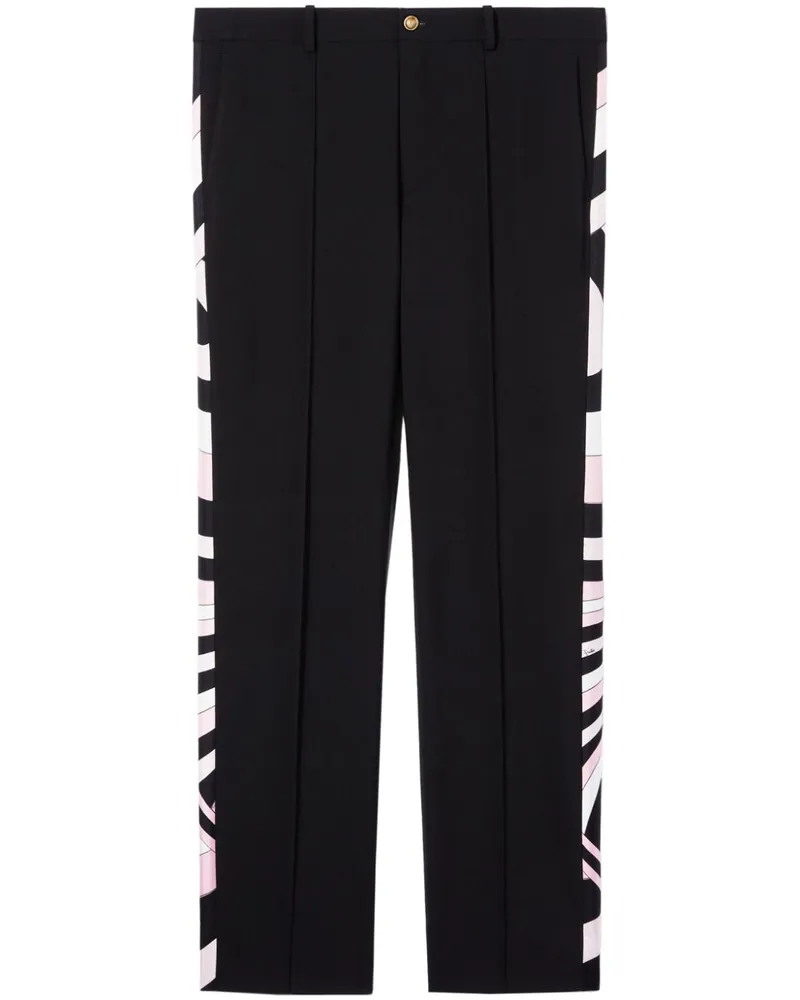Emilio Pucci Schlaghose mit Iride-Print - Schwarz Schwarz