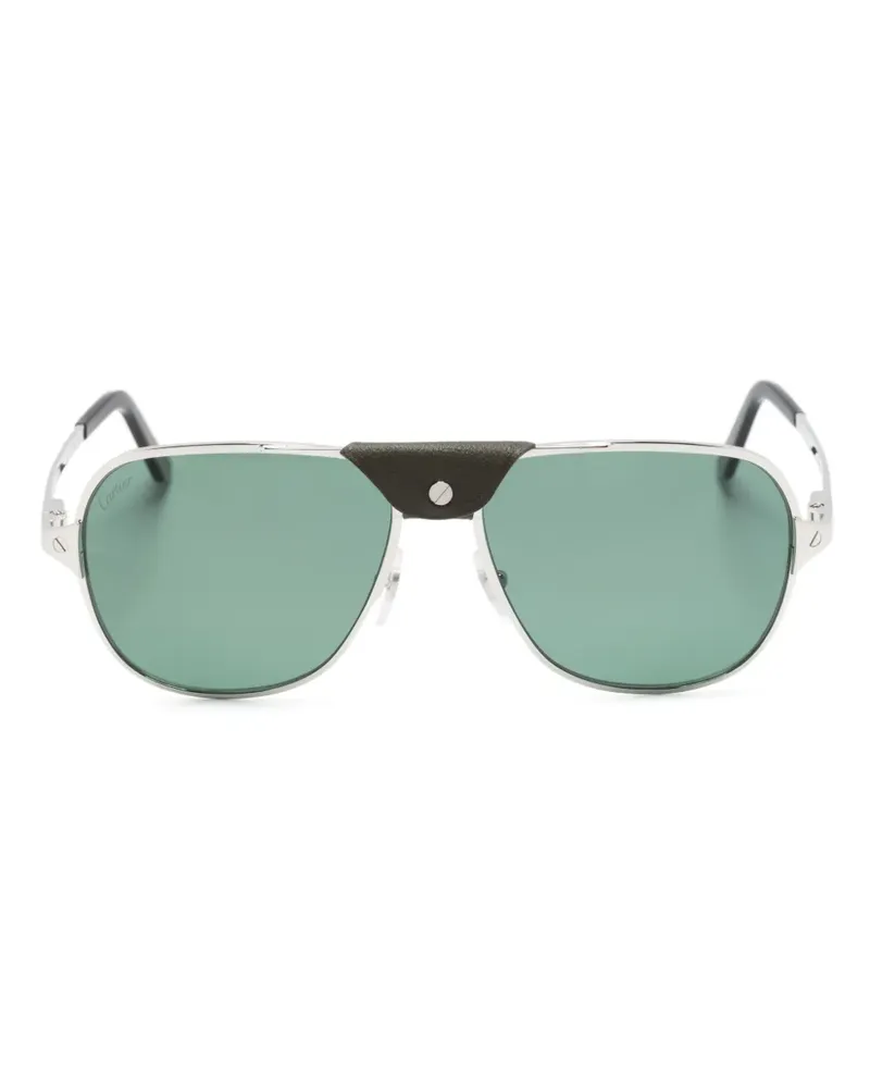 Cartier Santos de Cartier Pilotenbrille - Silber Silber