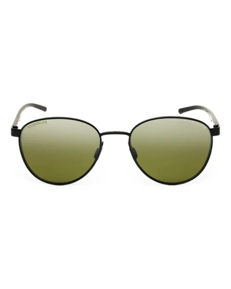 Porsche Design round-frame sunglasses - Schwarz Schwarz