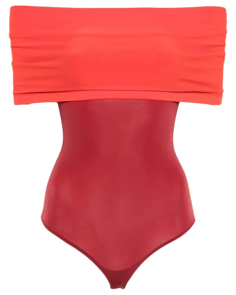 Wolford Sheer Fatal String Body Orange