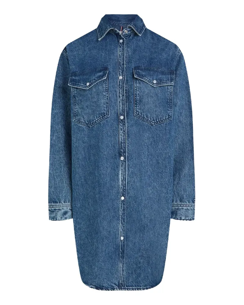 Tommy Hilfiger long-sleeve mini dress - Blau Blau