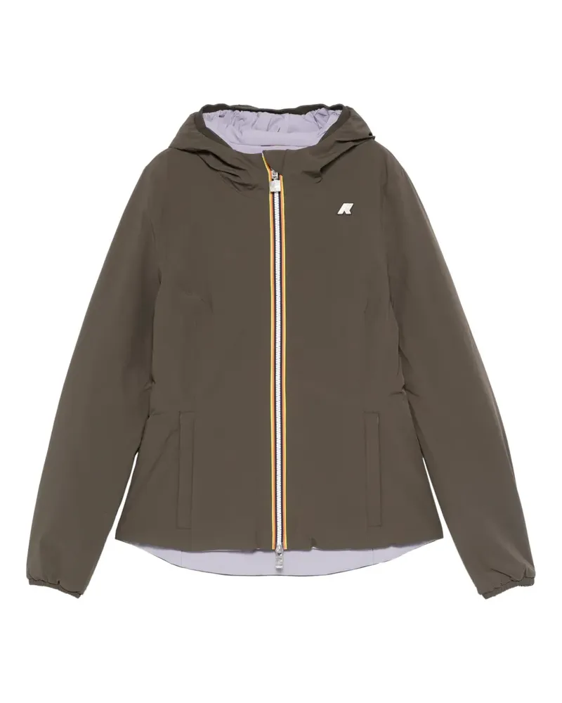 K-Way Kapuzenjacke mit Reißverschluss - Grün Grün