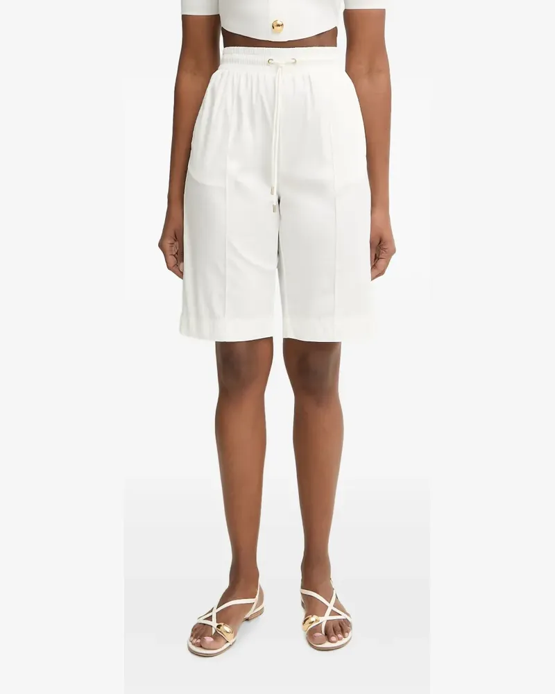 Liu Jo logo-embroidered shorts - Weiß Weiß