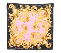 Schal mit Barocco-Print - Schwarz