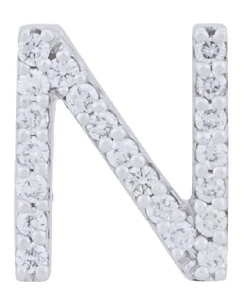 Alinka 18kt ' ID' Weißgoldohrstecker - Metallic Metallic
