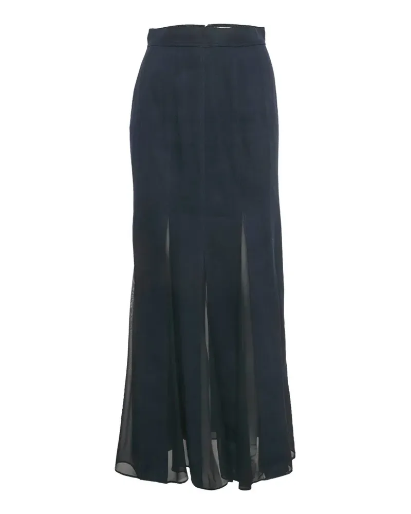 Max Mara Nicia pleated maxi skirt - Blau Blau