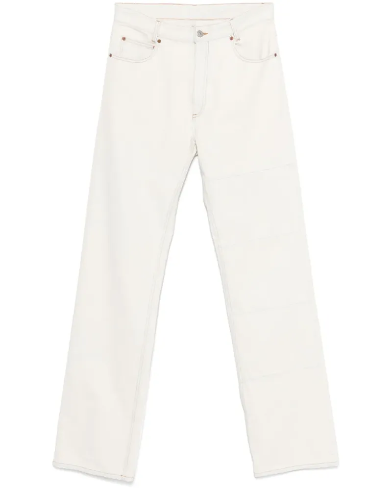 Maison Margiela Jeans mit Kontrasteinsätzen - Weiß Weiß