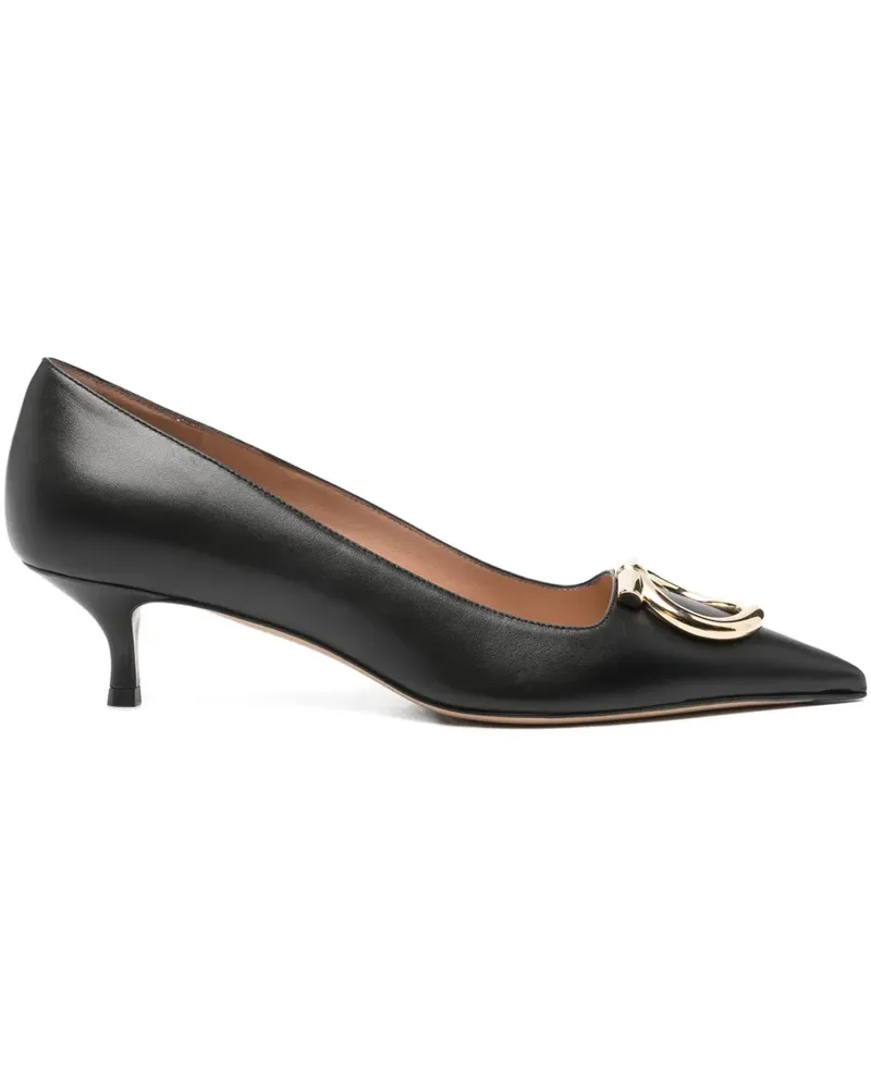 Ferragamo Maxi Gancini Pumps 40mm - Schwarz Schwarz