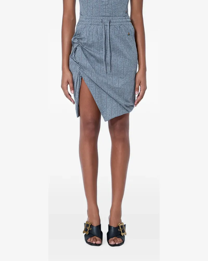 Vivienne Westwood pinstripe-pattern mini skirt - Grau Grau