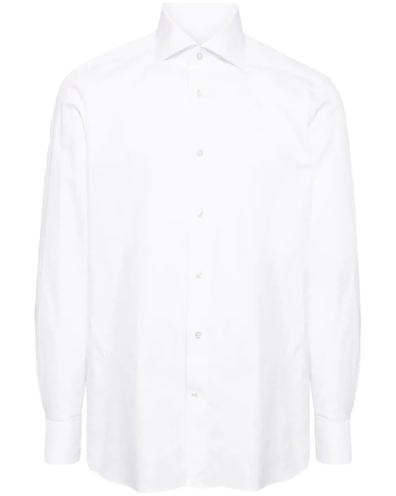 Ermenegildo Zegna Hemd mit Spreizkragen - Weiß Weiß