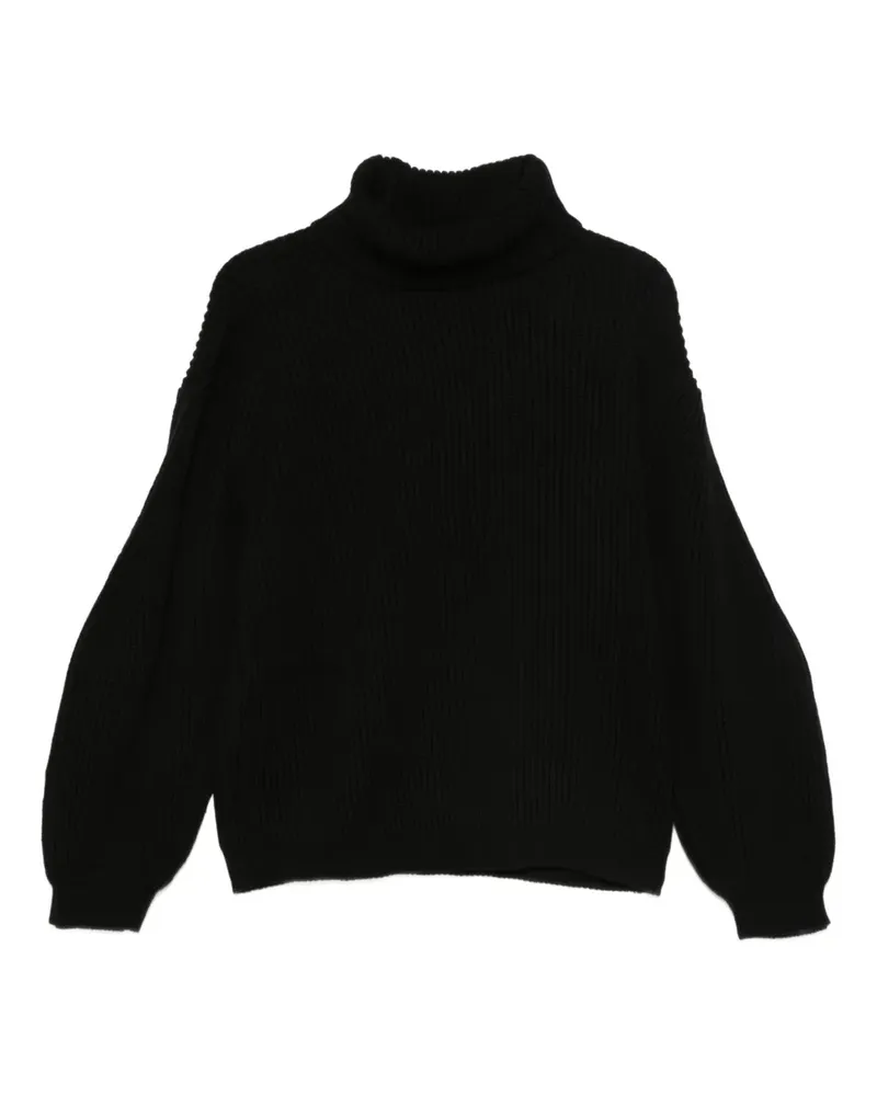 Semicouture Strickoberteil mit Rollkragen - Schwarz Schwarz