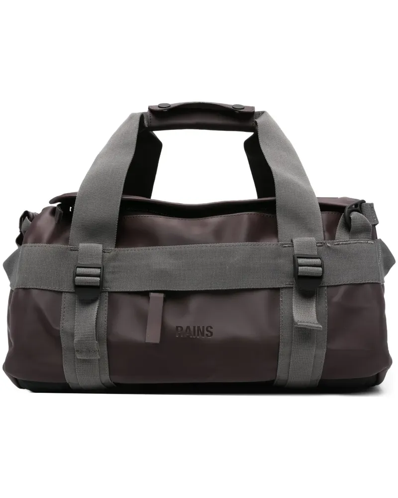 RAINS Reisetasche mit Logo-Detail - Braun Braun