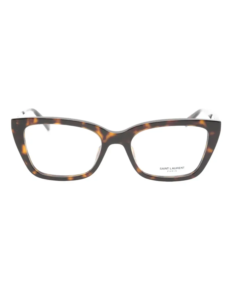 Saint Laurent tortoiseshell-effect glasses - Braun Braun