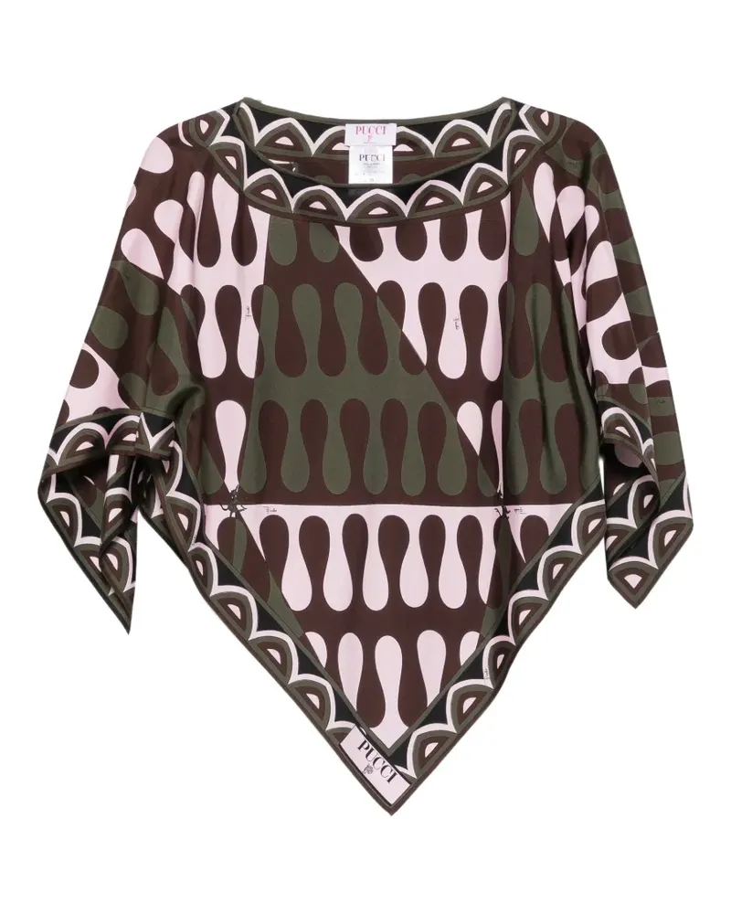 Emilio Pucci Seidenbluse mit Leocorno-Print - Rosa Rosa