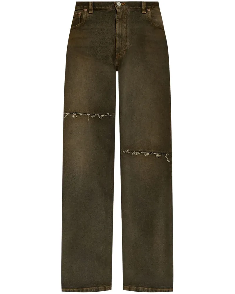 Maison Margiela Jeans mit weitem Bein - Grün Grün