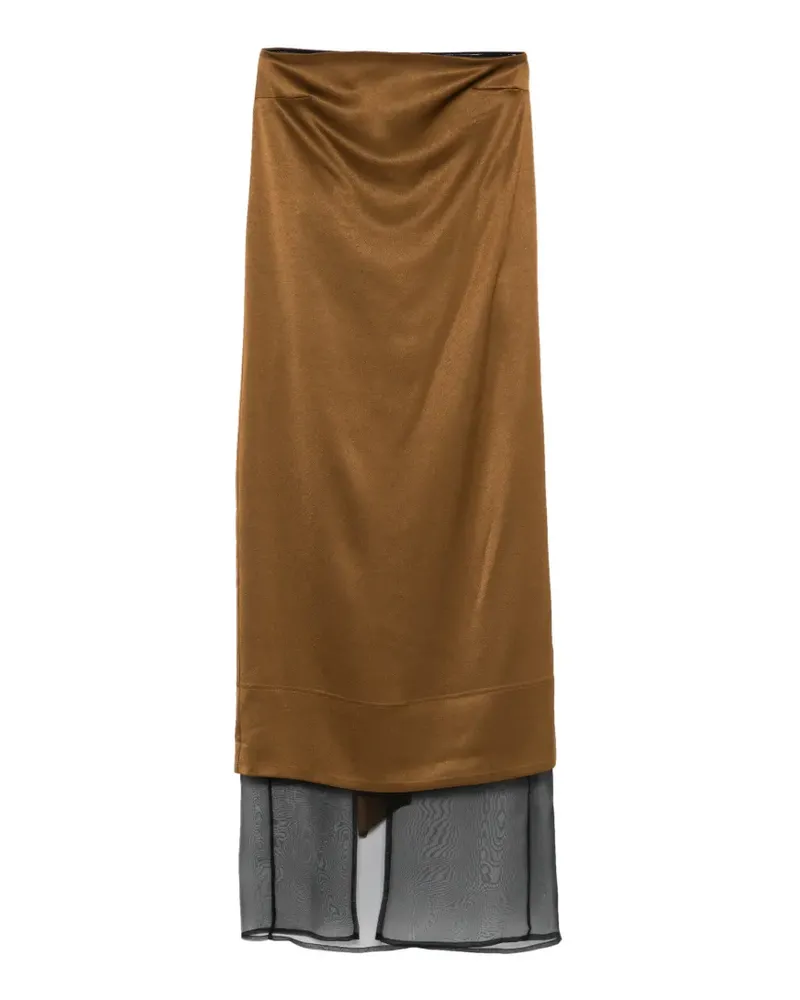 Esse Studios Cartia column midi dress - Braun Braun