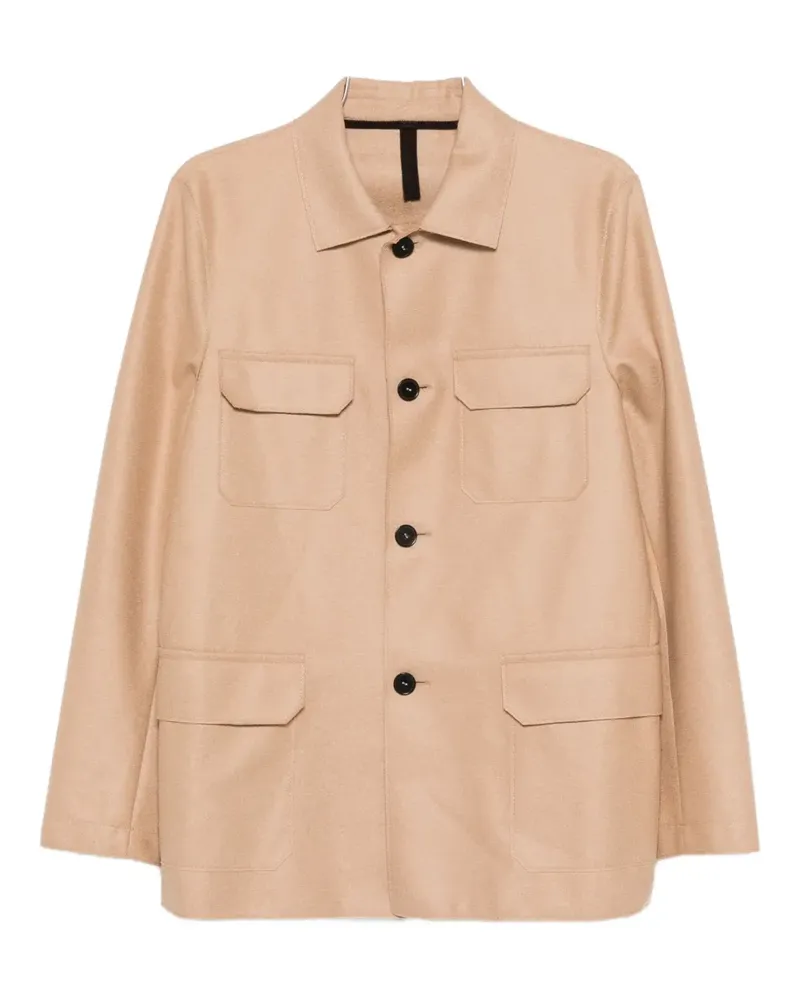 Harris Wharf London virgin-wool pocket jacket - Nude Nude