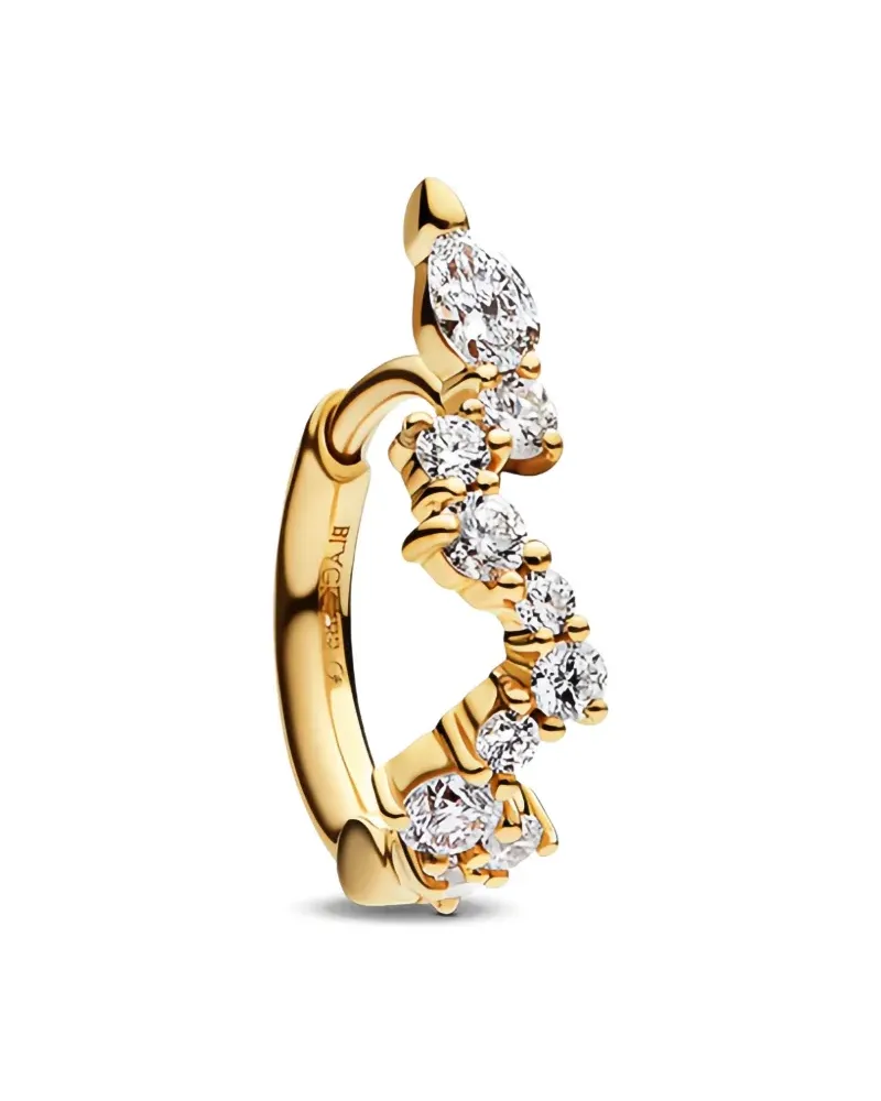 Maria Black Sky Ohrring mit synthetischen Diamanten - Gold Gold