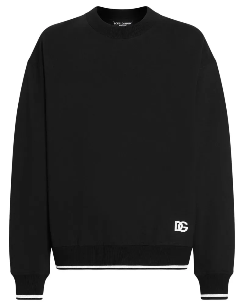 Dolce & Gabbana Sweatshirt mit Bandana-Print - Schwarz Schwarz