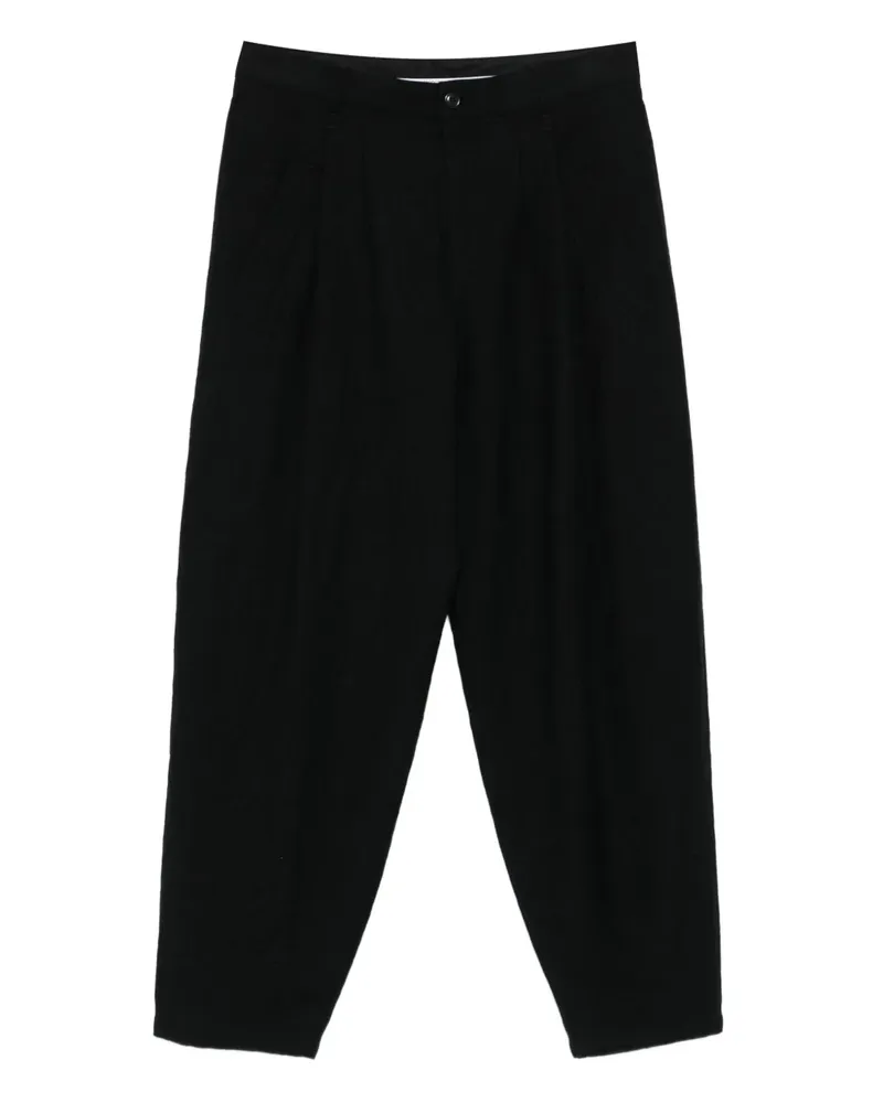 Giorgio Armani Hose mit Falten - Schwarz Schwarz