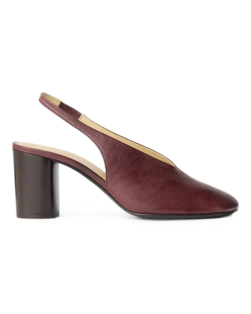 Christophe Lemaire Glove Slingback-Pumps aus schattiertem Lammleder 80mm - Rot Rot